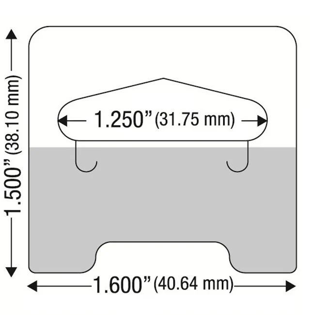 Self Adhesive Medium Duty Slot Hang Tab 14oz (1000 pcs)