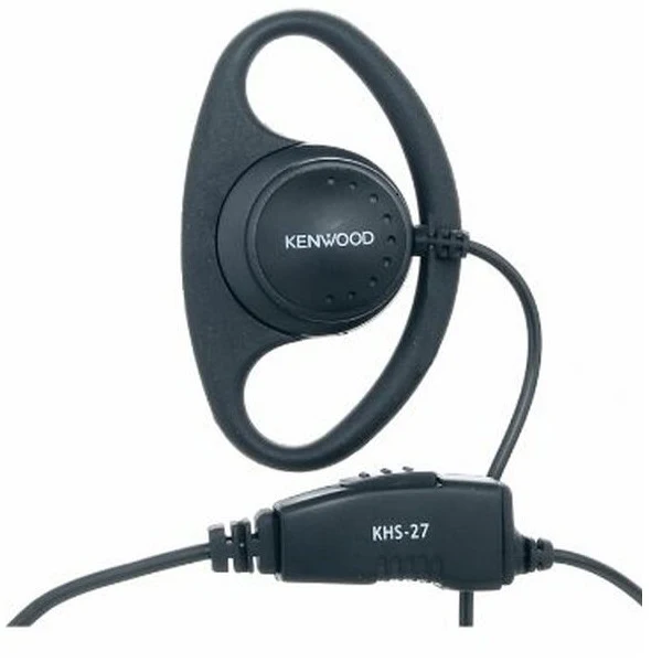 Kenwood KHS-27  D-Ring Ear Hanger  w/ PTT & Mic - Image 3
