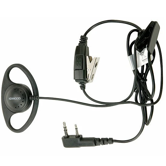 Kenwood KHS-27  D-Ring Ear Hanger  w/ PTT & Mic - Image 5