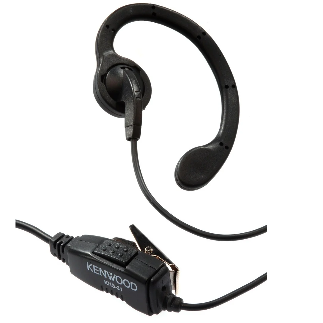 Kenwood KHS-31  C-Ring Ear Hanger w/ PTT & Mic - Image 2