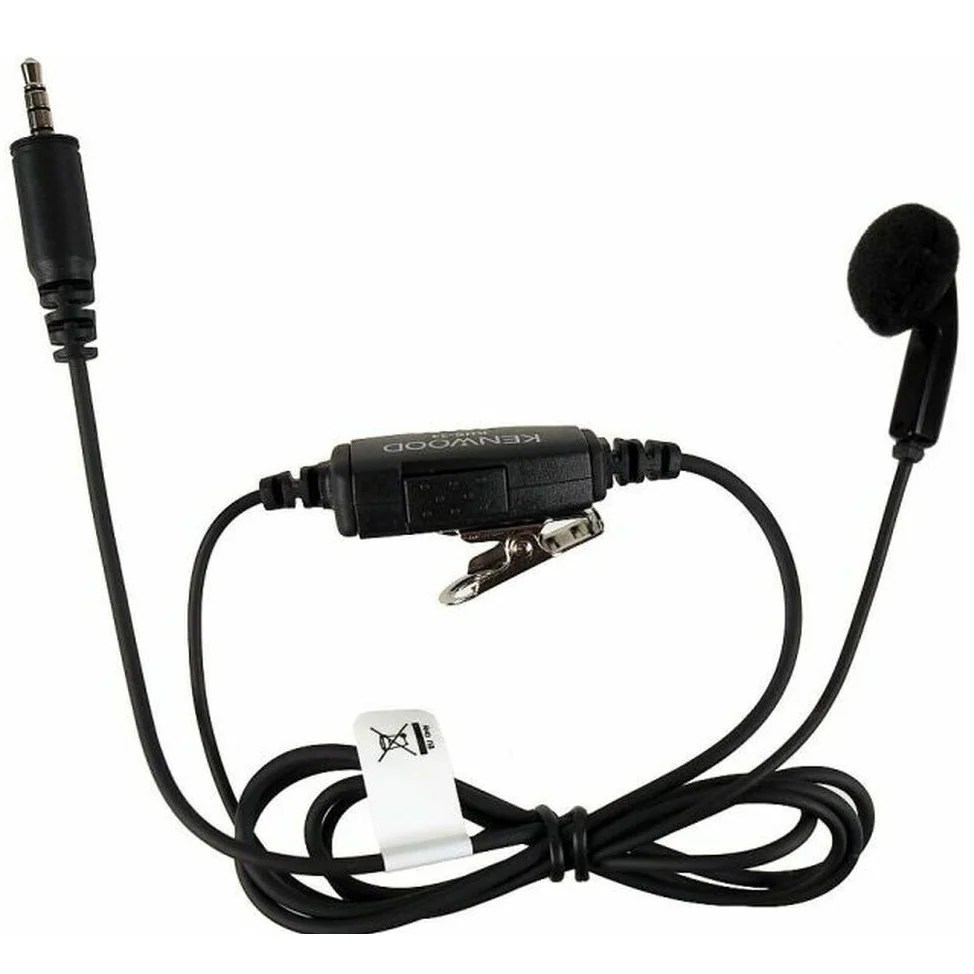 Kenwood KHS-33 Clip Mic w/ Earphone Single Pin (Only Compatible with PKT-23) - Image 2