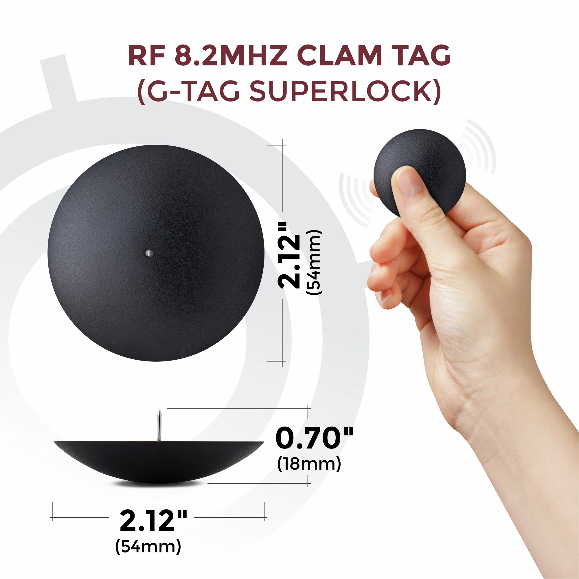 RF 8.2Mhz Clam Tag (G-Tag Superlock) - Image 3